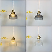 ieftine Designul tamburului și conului-17 cm Insula de proiectare Lumini pandantiv Sticlă Sticlă Galvanizat Modern Stilul nordic 85-265V
