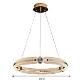 economico Luci a sospensione-Lampadario a sospensione a cerchio da 40 cm a led lampadario in alluminio di lusso in stile nordico 220-240v