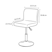 abordables Funda para silla de comedor-2 piezas de funda elástica para taburete de bar, color burdeos, funda para taburete de bar, funda cuadrada giratoria para taburete de bar, funda para silla para comedor, funda de asiento de