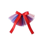 economico Abbigliamento e Accessori per Cani-bandiera americana cane bandana papillon tornante tutu gonna - forniture costume patriottico cane per cani di piccola taglia gatti cucciolo