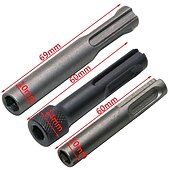 billige borkronesett-3 stk magnetisk sds plus til 1/4 (6,35 mm) sekskantet skrutrekkerholder elektrisk hammer nøkkelfri borchuck adapter konverter