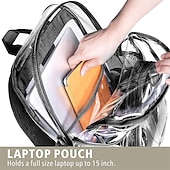 cheap Bookbags-Clear Backpack F-color Large Clear Backpack Heavy Duty PVC Transparent Clear Bag for Stadium School Back to School Gifts