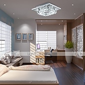 זול אורות תקרה-1-אור 21(8 אינץ' תקרה תאורת LED להתקנה שטוחה מנורות מתכת מצופה אלקטרולי מודרני מודרני עכשווי 90-240v