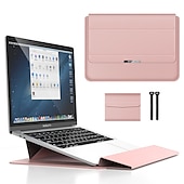 cheap Laptop Bags,Cases &amp; Sleeves-Laptop Sleeves 12&quot; 14&quot; 15.6&quot; inch Compatible with Macbook Air Pro, HP, Dell, Lenovo, Asus, Acer, Chromebook Notebook Waterpoof PU Leather Solid Color for Business Office