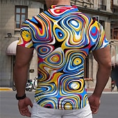 Homens Gráfico Camisas Polo com zíper Camisa de golfe Manga Curta Camisas polo Camisas de colarinho Casual Roupas de férias Desgaste Rave Trajes de festa Impressão 3D Polo com fecho de correr de um baratos Polo Geométrico Masculino-Homens Gráfico Camisas Polo com zíper Camisa de golfe Manga Curta Camisas polo Camisas de colarinho Casual Roupas de férias Desgaste Rave Trajes de festa Impressão 3D Polo com fecho de correr de um
