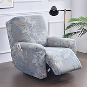 cheap Recliner Chair Cover-Stretch Recliner Covers Slipcover Graphic Print Anti-Slip Fitted Cover Couch Furniture Protector with Elastic Bottom(Include 1 Backrest Cover, 1 Seat Cover, 2 Armrest Cover)
