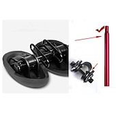 cheap Bikes &amp; Components-Bike Saddle / Bike Seat Ergonomical Dual Pad Adjustable Extra Wide / Extra Large Double Noseless PU Leather High-Density Foam PVC Cycling Road Bike Mountain Bike MTB Black