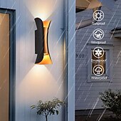 cheap Outdoor Wall Lights-30/40 cm Plus Large Outdoor LED Wall Light 20W / 30W Various Color Temperature Lighting Modern Black Gold Courtyard Wall Lamp Suitable for Terrace Garage Balcony AC85-265V
