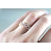 abordables Bagues-Bague / Anneaux Mariage Classique Or rose Alliage Mode simple Elégant 1 pc / Femme / Soirée / Cadeau