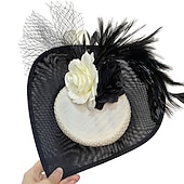 abordables Fascinadores &amp; Sombreros-Elegante Retro Antiguo Tocados Ropa de Fiesta Sombrero fascinador Disfraz Mujer Mascarada Fiesta / Noche Despedida de Soltera Adulto Para la Cabeza