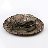 abordables Gorros-gorra táctica del ejército de camuflaje para hombres y mujeres sombrero boonie militar sombrero para el sol sombrero de pesca gorra de ala ancha al aire libre protección uv transpirable secado rápido sombrero que absorbe el sudor para la caza pesca escala