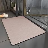 cheap Absorbent Bathroom Rug-Absorbent Bath Mat Non-slip, Diatomaceous Rubber Non Slip Quick Dry Super Absorbent Thin Bathroom Rugs Fit Under Door-Washable Bathroom Floor Mats-Shower Rug for in Front of Bathtub, Shower