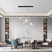 ieftine Lumini pandantive-91 cm pandantiv reglabil candelabru cu led design pasăre metal contemporan stil nordic sufragerie 110-120v 220-240v