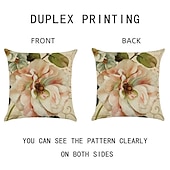 baratos estilo floral e plantas-capa de almofada lateral dupla floral 4 unidades quadradas decorativas macias capa de almofada capa de almofada fronha para sala de estar do quarto almofada interior lavável à máquina de qualidade