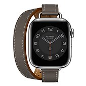 رخيصةأون عصابات Apple Watch-جولة مزدوجة متوافق مع Apple Watchband 38 مم 40 مم 41 مم 42 مم 44 مم 45 مم 49 مم مشبك معدني قابل للتعديل جلد اصطناعي استبدال حزام الساعة إلى iwatch Ultra 2 Series 9 8 7 SE 6 5 4 3 2 1
