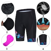 abordables Pantalones, shorts y faldas de mujer-Mujer Geométrico Pantalones cortos bicicleta Culotte Ciclismo Bicicleta Pantalones Cortos Acolchados Prendas de abajo MTB Bicicleta Montaña Ciclismo Carretera Deportes Almohadilla 3D Ciclismo Secado