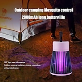 billige Bug Zapper-bug zapper myggfelle dreper lampe elektrisk led uv flygende insektmiddel lys bærbar usb oppladbar felle flygende insekt morder for hjemme skadedyrbekjempelse insektmiddel