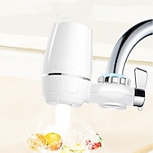 economico Spruzzatori-filtro depuratore d&#039;acqua con rubinetto della cucina, sistema di filtraggio dell&#039;acqua del rubinetto di grande volume bianco rimuove piombo, fluoro e cloro - si adatta a rubinetti standard (1 filtro