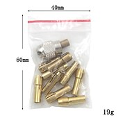 abordables Jeu de forets-11 pièces/ensemble pince en laiton mini mandrins de perceuse 0.5-3.2mm 4.3mm tige vis écrou remplacement pour outil rotatif dremel