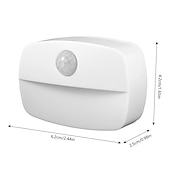 cheap Sensor Night Lights-2/6 pcs LED Motion Sensor Light Battery Operated Wireless Wall Lamp Night Light No Glare Corridor Closet LED Cabinet Door Light
