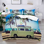 cheap Duvet Cover Sets-3D Bedding  Summer Beach Ocean Marine Life print Print Duvet Cover Bedding Sets Comforter Cover with 1 print Print Duvet Cover or Coverlet，2 Pillowcases for Double/Queen/King