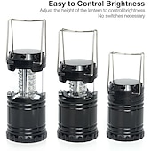cheap Camping Lights &amp; Lanterns-LED Camping Lantern 30leds Outdoor Light Folding Portable Battery Powered LED Camping Tent Light for Outdoor Activities Camping Party Hiking Hurricane Emergency Power Outage Survival Kit