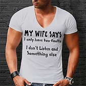 cheap Men&#039;s 3D T-shirts-Men&#039;s Unisex Letter Graphic Prints T Shirt Short Sleeve T shirt Hot Stamping V Neck Shirt Sports Designer Casual Outdoor Street Daily White Red Navy Blue Summer Clothing Apparel S M L XL XXL 3XL