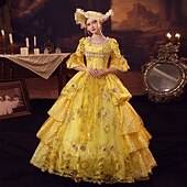 economico Vestiti-Da principessa Shakespeare Taglie forti Gotico Rococò Ispirato al vintage Medievale Vestiti Vestito da Serata Elegante Stile Carnevale di Venezia Per donna Costume Vintage ▾ Cosplay Feste Mascherata