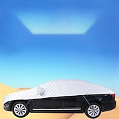 preiswerte Auto-Abdeckungen-Starfire Sonnenschirm regenfester Sonnenschutz hagelfest Wärmeisolierung universell echtes Oxford-Stoff Autojacke spezielles Halbabdeckungsmodell