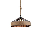 cheap Pendant Lights-30/40 cm Island Design Pendant Light LED Hemp Rope Metal Country Vintage Farmhouse Nordic Style 220-240V