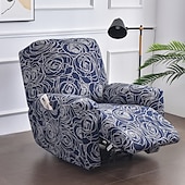 cheap Recliner Chair Cover-Stretch Recliner Covers Slipcover Graphic Print Anti-Slip Fitted Cover Couch Furniture Protector with Elastic Bottom(Include 1 Backrest Cover, 1 Seat Cover, 2 Armrest Cover)