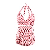 billiga vintage badkläder-Polka Dot Retro / vintage Femtiotal Badkläder Bikini Baddräkt Maskeradkläder Dam Maskerad Fest / afton Möhippa Vuxna Topp Shorts