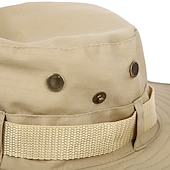 cheap Outdoor Headwear-Fishing Sun Boonie Hat Waterproof Summer UV Protection Safari Cap Outdoor Wide Brim Hunting Hat Army Green Dark Green Khaki for Hunting Fishing Climbing Bucket Hat