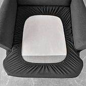 cheap Armchair Cover &amp; Armless Chair Cover-Solid Color Stretch Wingback Chair Cover Burgundy Wing Chair Slipcovers Spandex Fabric Wingback Armchair Cover with Seat Cushion Cover for Living Room BedroomFit