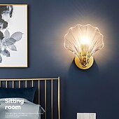 cheap Indoor Wall Lights-2pcs Crystal Wall Lamp E14 Lamp Cap Postmodern Luxury LED Wall Lamp Champagne Crystal Wall Lamp is Suitable for Bedroom Bedside Aisle Study TV Background Wall Lamp