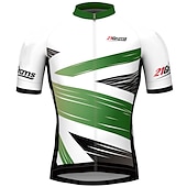 Men's Cycling Jersey Geometric Geometry UK Short Sleeve Bike Jersey Top with 3 Rear Pockets Mountain Bike MTB Road Bike Cycling Quick Dry Reflective Strips Back Pocket Moisture Wicking Sports Yellow 19