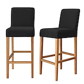 billiga Matstolsöverdrag-2 st stretch barpallsöverdrag pubdisk pall stol överdrag till matsal cafémöbler vinröd sitsöverdrag stretchskydd halkskydd med elastisk botten