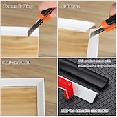cheap Bathroom Organizer-Silicone Bathroom Water Stopper Self-Adhesive Water Retaining Strip Bendable Bathroom Door Washing Machine Shower Dam Barrier