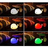 お買い得  保育園の夜光-かわいいクジラナイトライトタッチ色変化する雰囲気ナイトランプ寝室家の装飾子供の誕生日プレゼントusb充電式