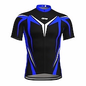 cheap Men&#039;s Jerseys-Men&#039;s Cycling Jersey Short Sleeve Bike Jersey Top with 3 Rear Pockets Mountain Bike MTB Road Bike Cycling Breathable Quick Dry Moisture Wicking Reflective Strips Black Yellow Red Polyester Sports