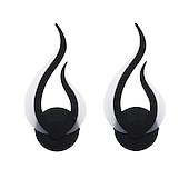 billige Vegglamper for innendørsbruk-2 stk moderne akryl innendørs vegglampe led vegglampe valgfri dimming tofarget svart veggmontert vegglampe egnet for hjemmekontor bar ac85-265v