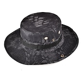 abordables Gorros-gorra táctica del ejército de camuflaje para hombres y mujeres sombrero boonie militar sombrero para el sol sombrero de pesca gorra de ala ancha al aire libre protección uv transpirable secado rápido sombrero que absorbe el sudor para la caza pesca escala