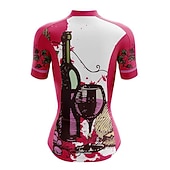 baratos Camisolas femininas-Mulheres Camisa para Ciclismo Gráfico Manga Curta Moto Camisa / Roupas Para Esporte Blusas com 3 bolsos traseiros Ciclismo de Montanha Ciclismo de Estrada Secagem Rápida Tiras Refletoras Bolso