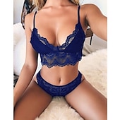 cheap Sexy Costumes-Uniforms Adults&#039; Women&#039;s Dress Outfits Costume For Poly Elastane Lace Masquerade Top Underwear