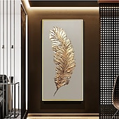 tanie Obrazy z martwą naturą-Handmade ręcznie malowany obraz olejny wall art nowoczesne abstrakcyjne pióro martwa natura krajobraz dekoracja wnętrz walcowane płótno bez ramki nierozciągnięte