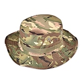 abordables Gorros-gorra táctica del ejército de camuflaje para hombres y mujeres sombrero boonie militar sombrero para el sol sombrero de pesca gorra de ala ancha al aire libre protección uv transpirable secado rápido sombrero que absorbe el sudor para la caza pesca escala