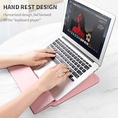 cheap Laptop Bags,Cases &amp; Sleeves-Laptop Sleeves 12&quot; 14&quot; 15.6&quot; inch Compatible with Macbook Air Pro, HP, Dell, Lenovo, Asus, Acer, Chromebook Notebook Waterpoof PU Leather Solid Color for Business Office
