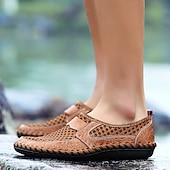 economico Scarpe Casual Slip-On-mocassini slip-on da uomo in rete traspirante – scarpe da guida casual leggere con suola antiscivolo per l'estate