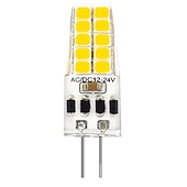 お買い得  LEDバイピンライト-10個のg4led電球3wはjcハロゲン30w電球を置き換えることができます暖かい白自然光白色光調光ac/dc12-24vフリッカーフリーac/dc12およびac220vはキャビンの下のアイスホッケーランプ照明に適用可能