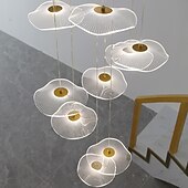 economico Luci a sospensione-21/28 cm cluster design lampada a sospensione led acrilico finiture verniciate artistico stile nordico 220-240v